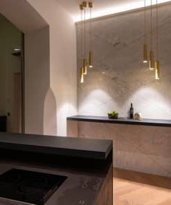 Alternative view of Loxone LED Pendulum Slim RGBW Tree Gold